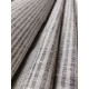 French Style 100% Linen  Charcoal & Natural Narrow Stripe Sample