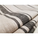 French Style 100% Linen Charcoal & Natural Stripe Sample