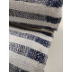 French Style 100% Linen Blue & White Narrow Stripe Sample