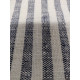 French Style 100% Linen Blue & White Narrow Stripe Sample