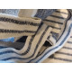 French Style 100% Linen Blue & White Stripe Sample