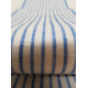 French Style Mediterranean 100% Linen Blue & White Stripe Fabric Sample