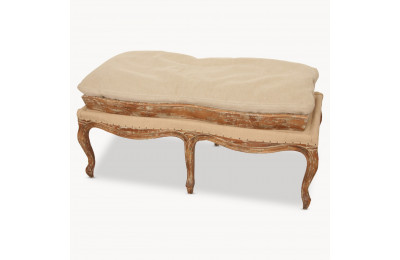 Marlborough Oak Upholstered Bench with Tray