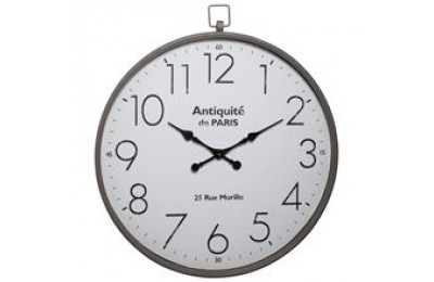 Extra Large Round Metal Wall Clock Antiquité de Paris