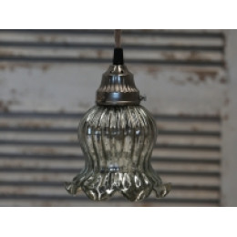 Handmade Tulip Antique Style Colour Antique Silver Ceiling Lamp Handmade Tulip Antique Style Colour Antique Silver Ceiling Lamp