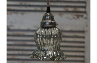 Handmade Tulip Antique Style Colour Antique Silver Ceiling Lamp Handmade Tulip Antique Style Colour Antique Silver Ceiling Lamp
